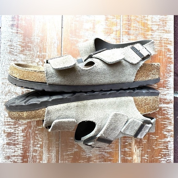 Birkenstock Milano suede leather sandals - Picture 6 of 9